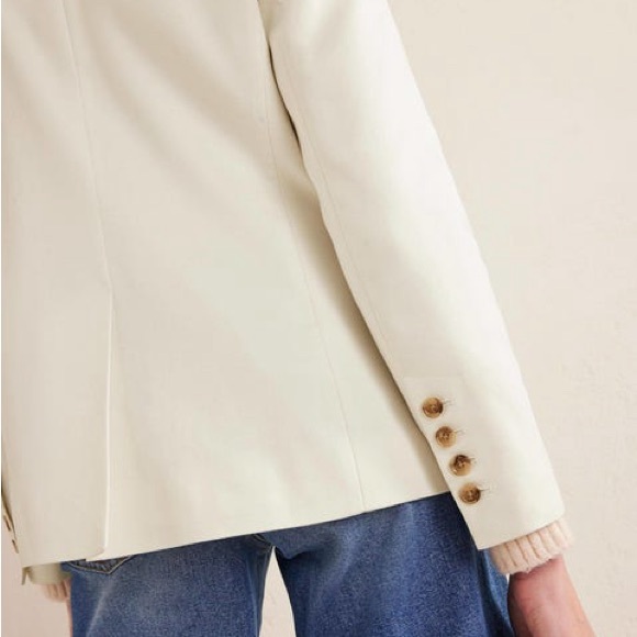 Boden Double Breasted Twill Blazer - Picture 3 of 9